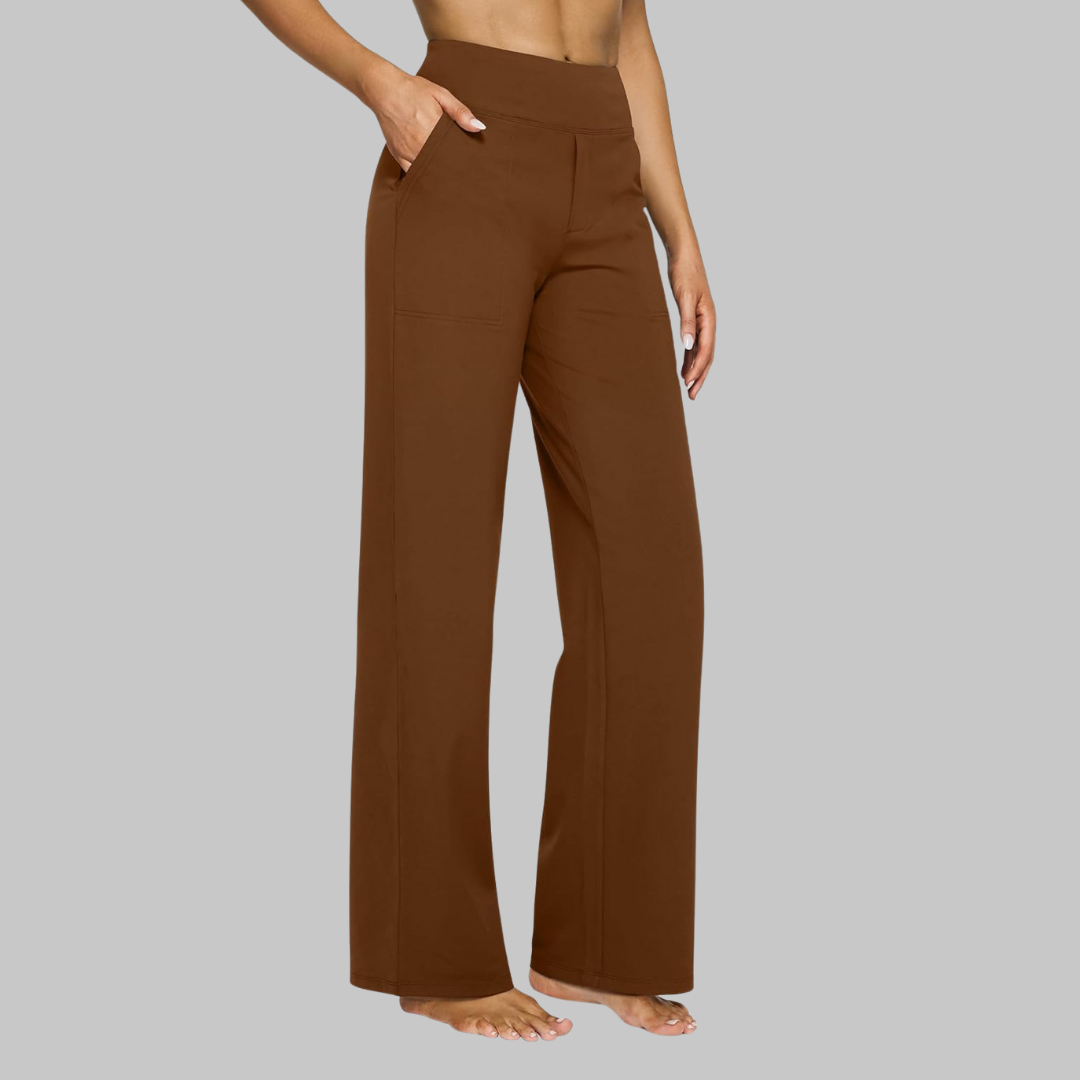 Prio Moda | Elastic trousers with pockets