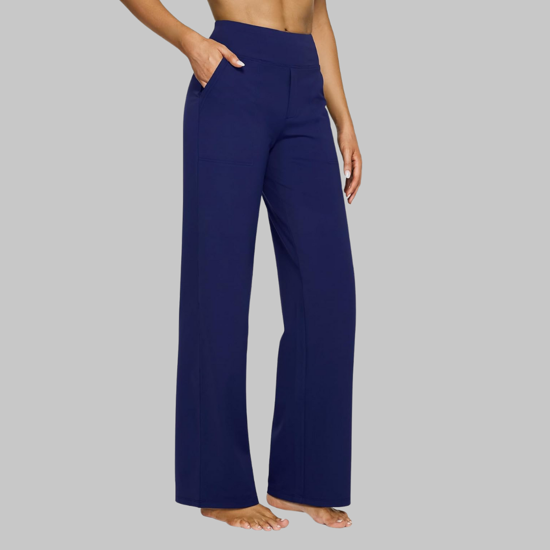 Prio Moda | Elastic trousers with pockets