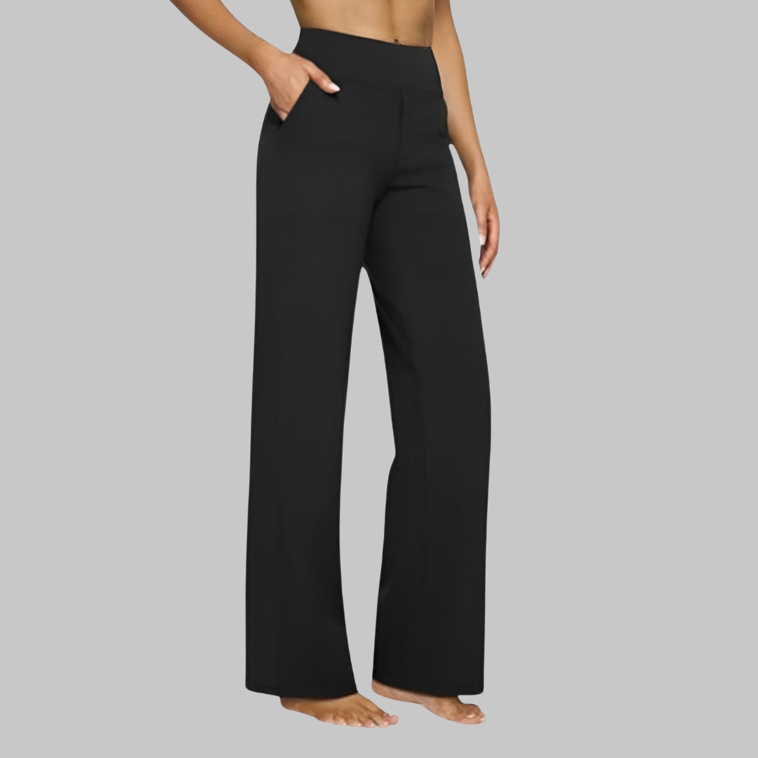 Prio Moda | Elastic trousers with pockets