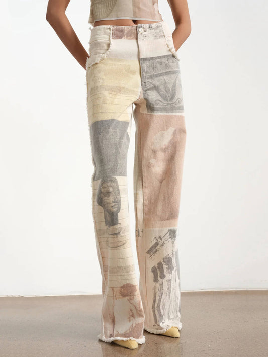 Prio Moda | Wide Leg High Waist Jeans