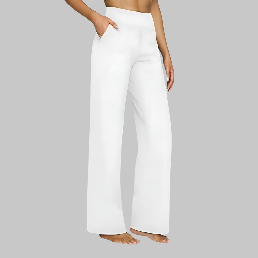 Prio Moda | Elastic trousers with pockets