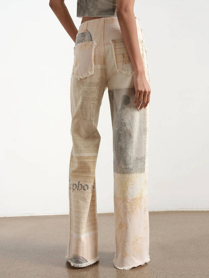 Prio Moda | Wide Leg High Waist Jeans