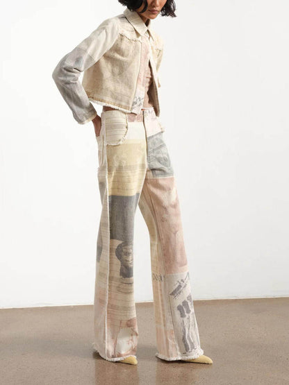 Prio Moda | Wide Leg High Waist Jeans