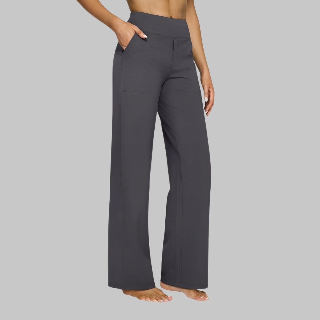 Prio Moda | Elastic trousers with pockets