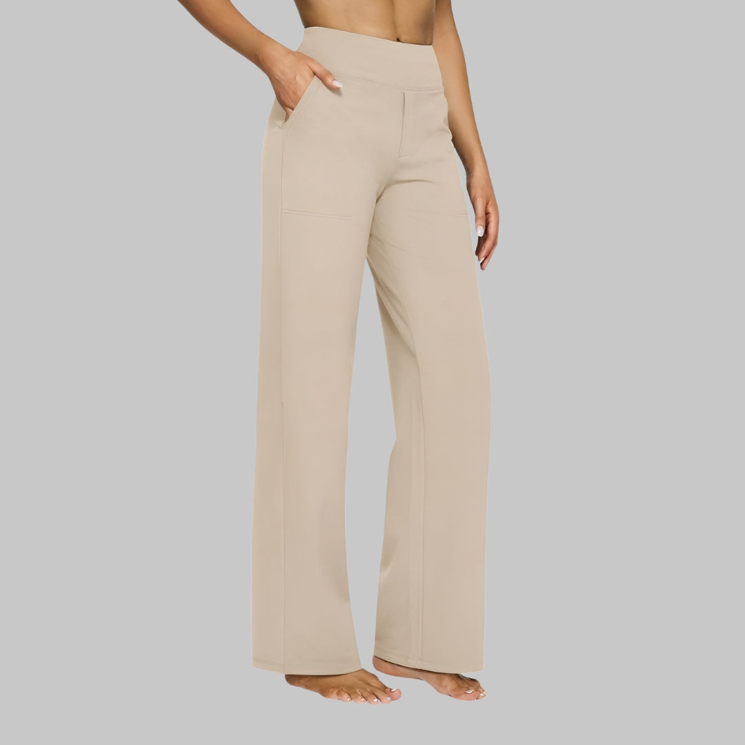 Prio Moda | Elastic trousers with pockets