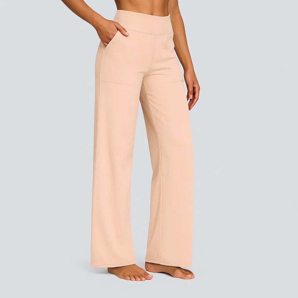 Prio Moda | Elastic trousers with pockets